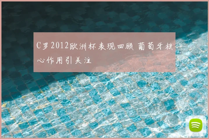 C罗2012欧洲杯表现回顾 葡萄牙核心作用引关注